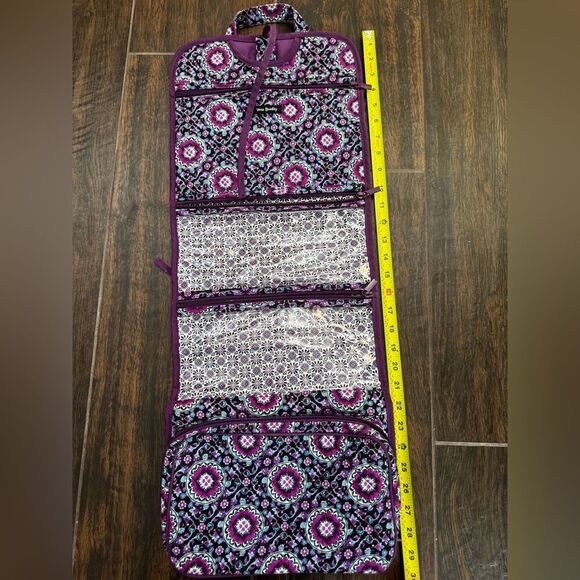 Vera Bradley Large Hanging Travel Organizer in Purple Medallion Print NWOT - Picture 10 of 14
